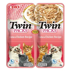 Churu Cat Ciao Twin Chicken with Tuna 12x80 g