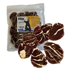 Hau&Miau Marbled Beef Coins papildas suaugusiems šunims, marmurinės jautienos monetos, 500 g