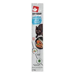Ontario Stick For Cat Salmon And Trout minkštas gardumynas katėms su lašiša ir upėtakiu, 5 g nuotrauka