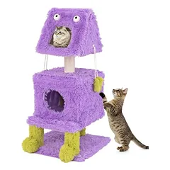 GIANTEX Monster-Katzenbaum Mit Höhlen Sisalpfosten Spielzeug