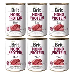 BRIT Mono Protein Beef 6x400 g monoproteinų jautienos maistas
