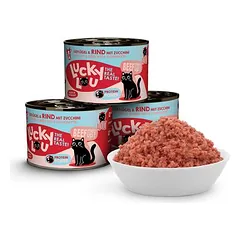 Lucky Lou Adult drėgnas maistas katėms 6 x 200 g — 5 nuotrauka