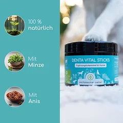 Wolfsbacher Natur Denta Vital Sticks papildas, 300 g — 3 nuotrauka