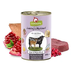 GRANATAPET Elniena ir anguso jautiena 400g. x 6 vnt.