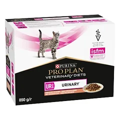 PURINA Veterinary PVD UR Urinary Cat 10x85g paketėlis - lašiša