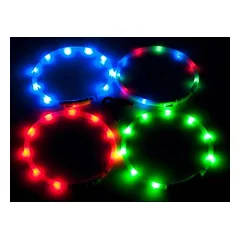 Flamingo VISIO LED antkaklis šunims, oranžinis, 70 cm — 4 nuotrauka
