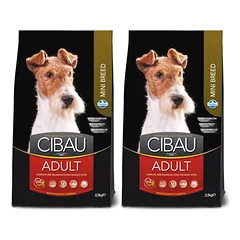 FARMINA Cibau Adult Mini ėdalas suaugusiems mažiems šunims 2 x 2,5 kg