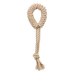 Trixie Žaislas šunims (virvė) – Playing rope with ring, hemp/cotton, 32 cm — 2 nuotrauka