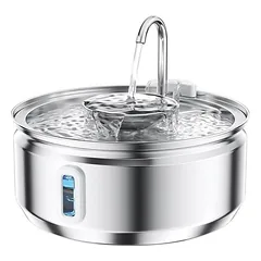 Automatischer Trinkbrunnen Katzen,3.2 l,Edelstahl,inklusive Filter
