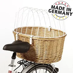Aumüller Hunde-Fahrradkorb mit Schutzgitter