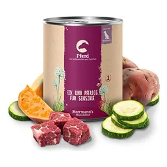Herrmann's Classic ekologiškas meniu, drėgnas maistas šunims, ekonominė pakuotė 24 x 800 g — 3 nuotrauka