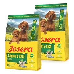 JOSERA Mother and Puppy Salmon with Rice 2x3kg šuniukams, nėščioms ir maitinančioms kalėms