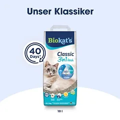 Biokat's Classic 3in1 Fresh kraikas katėms, medvilnės žiedų aromato, 10 l — 4 nuotrauka