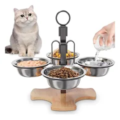 Qinhul Erhöhte Katzennäpfe mit Ständer