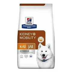 Hill's Prescription Diet Dog K/D J/D Kidney + Mobility, veterinarinis maistas šunims 4 kg