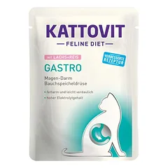 Kattovit Feline Gastro Pouch 24 x 85 g, drėgnas maistas katėms — 3 nuotrauka