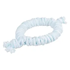 Duvo+ Hundespielzeug Puppy Soft Seil Ring blau/weiß