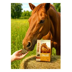 Longside Bonding skanėstai arkliams, aromatingas ožragis 500 g — 3 nuotrauka
