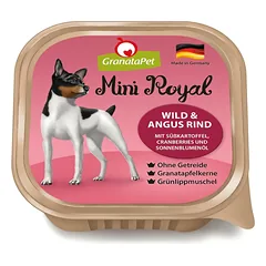 GranataPet Mini Royal Venison & Angus Beef - be grūdų šlapias maistas mažų veislių šunims, su elniena ir jautiena, 11x150g — 2 nuotrauka