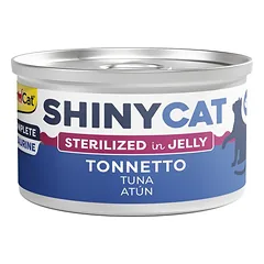 GimCat ShinyCat Jelly Sterilized Tuna konservu maistas sterilizuotoms katėms su tunu, 70 g