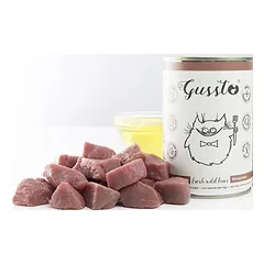 GUSSTO Cat Fresh Wild Boar šlapias kačių ėdalas šernams 6x400g