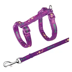 TRIXIE kačių petnešos su pavadėliu žuvies kaulai 23-39 cm, 10 mm, 1.2 m