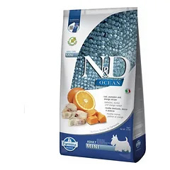 Sausas maistas šunims FARMINA N&D OCEAN DOG Dry Cod Pumpkin&Orange ADULT MINI 7kg