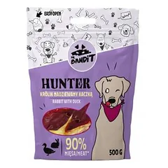 MR. BANDIT Hunter triušis kimšta antis šunims 500 g parduotuvėje petreon.lt