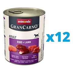 GranCarno rinkinys su jautiena ir ėriena 12 x 400 g