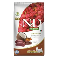 FARMINA N&D QUINOA - DOG Dry SKIN&COAT Venison&Coconut ADULT MINI 800 g (pak.10)