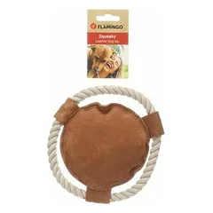 Toy Swa with rope Brown 18x18x3,5 cm