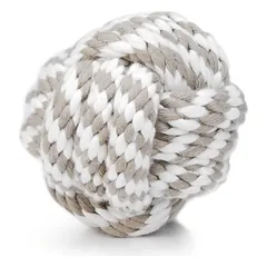 Beeztees Hundespielzeug Tauball beige/weiß