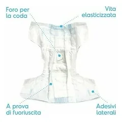 AssorbiPiu Diapers for dog M 12 pcs. — 3 nuotrauka
