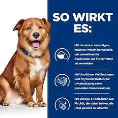 Hill's Prescription Diet Derm Complete su ryžiais ir kiaušiniais, sausas maistas šunims, > 10 kg — 5 nuotrauka