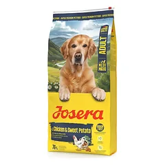 JOSERA Chicken with Sweet Potato Adult 2x12,5kg be grūdų maistas vidutinio ir didelio dydžio veislėms