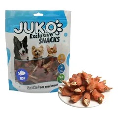 JUKO Snacks Chicken & Fish žuvis su vištiena skanėstas šunims