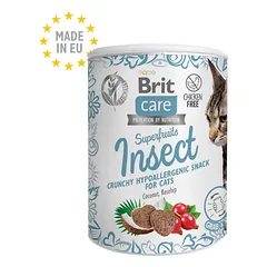 Brit Care Superfruits Insect with Coconut Oil and Rosehips skanėstas katėms, 100g — 2 nuotrauka