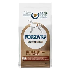 Forza10 Intestinal Colon Active 2 fazės dietinis sausas maistas suaugusiems šunims, siekiant užkirsti kelią chroniško kolito pasikartojimui, 4 kg