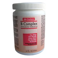 Diafarm B-Complex vitaminai šunų kailiui ir odai, 130 tablečių