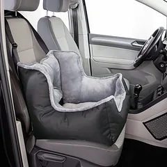 Trixie automobilinis guolis, tvirtinamas prie sėdynės, juodas su pilku