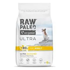 Raw Paleo Vet Expert Ultra Turkey Mini Adult begrūdis, sausas maistas šunims, 8 kg