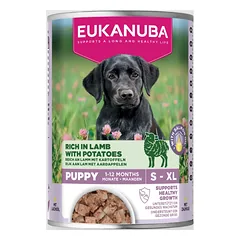 Eukanuba konservuotas maistas šuniukams su ėriena ir bulvėmis 400 g