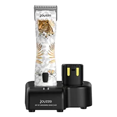 Joyzze Raptor Pro Cordless - profesionalus, 3 greičių belaidis kirpimo aparatas su baterijomis, dėklu ir peiliuku