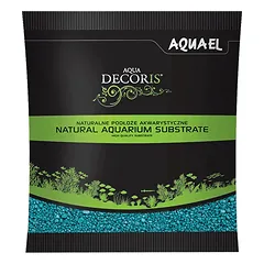 Aquael dekoratyvinis kvarcinis gruntas akvariumui, turkio spalvos, 2-3 mm, 1 kg