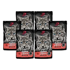 ALPHA SPIRIT WET putėsiai sterilizuotoms katėms su lašiša 85g 6vnt