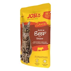 Josera JosiCat su jautiena ir pomidorais padaže, drėgnas maistas katėms 85 g parduotuvėje ramiosblusos.lt