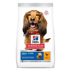 Hill's Science Plan Canine Oral Care maistas šunims su vištiena, 12 kg