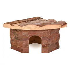 Trixie Jesper Corner House medinė kampinė namelis žiurkėnams ir pelėms, 22x10x15 cm — 2 nuotrauka