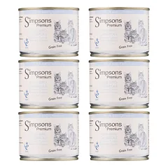 Simpsons Premium Cat Four Bird Casserole - grain-free wet food for cats, chicken, turkey, duck, and goose