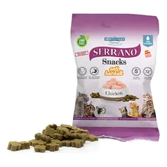Serrano Snack Cat AntiHairball Chicken su vištiena skanėstai katėms , 50 g